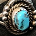 NAVAJO SIGNED MLS TURQUOISE STERLING RING