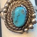 NAVAJO SIGNED MLS TURQUOISE STERLING RING