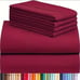 6pcs Luxury Cooling Bed Sheet Set, Soft Comfort Set, Queen Size Bedding Set, Bre