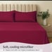 6pcs Luxury Cooling Bed Sheet Set, Soft Comfort Set, Queen Size Bedding Set, Bre