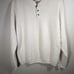 David Taylor Cable Knit Henley Sweater 100% Cotton Made In USA Large