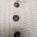 David Taylor Cable Knit Henley Sweater 100% Cotton Made In USA Large