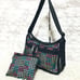 287★Good Condition★LeSportsac Shoulder Bag Heart Black Multicolor Pouch