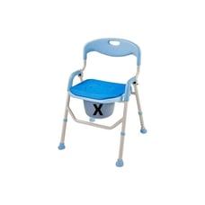 FLTRGO 3 in 1 Folding Shower Chair Arms and Back 6-Level Adjustable Lightweight