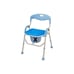 FLTRGO 3 in 1 Folding Shower Chair Arms and Back 6-Level Adjustable Lightweight