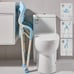 FLTRGO 3 in 1 Folding Shower Chair Arms and Back 6-Level Adjustable Lightweight
