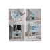 FLTRGO 3 in 1 Folding Shower Chair Arms and Back 6-Level Adjustable Lightweight