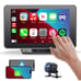 Wireless Car Stereo with Apple CarPlay/Android Auto, Portable Touch Screen Car R