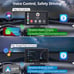 Wireless Car Stereo with Apple CarPlay/Android Auto, Portable Touch Screen Car R