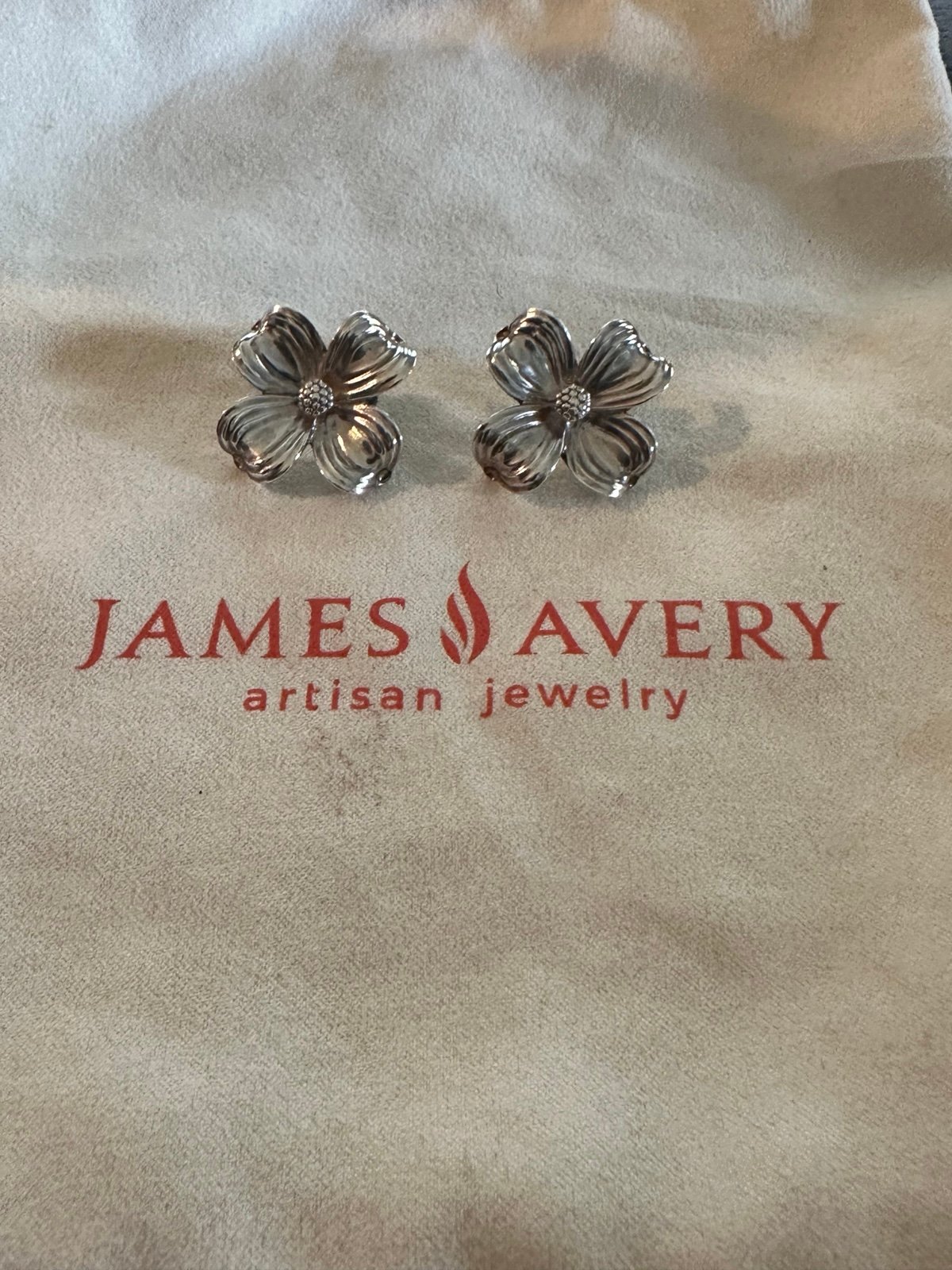 James Avery Dogwood earrings