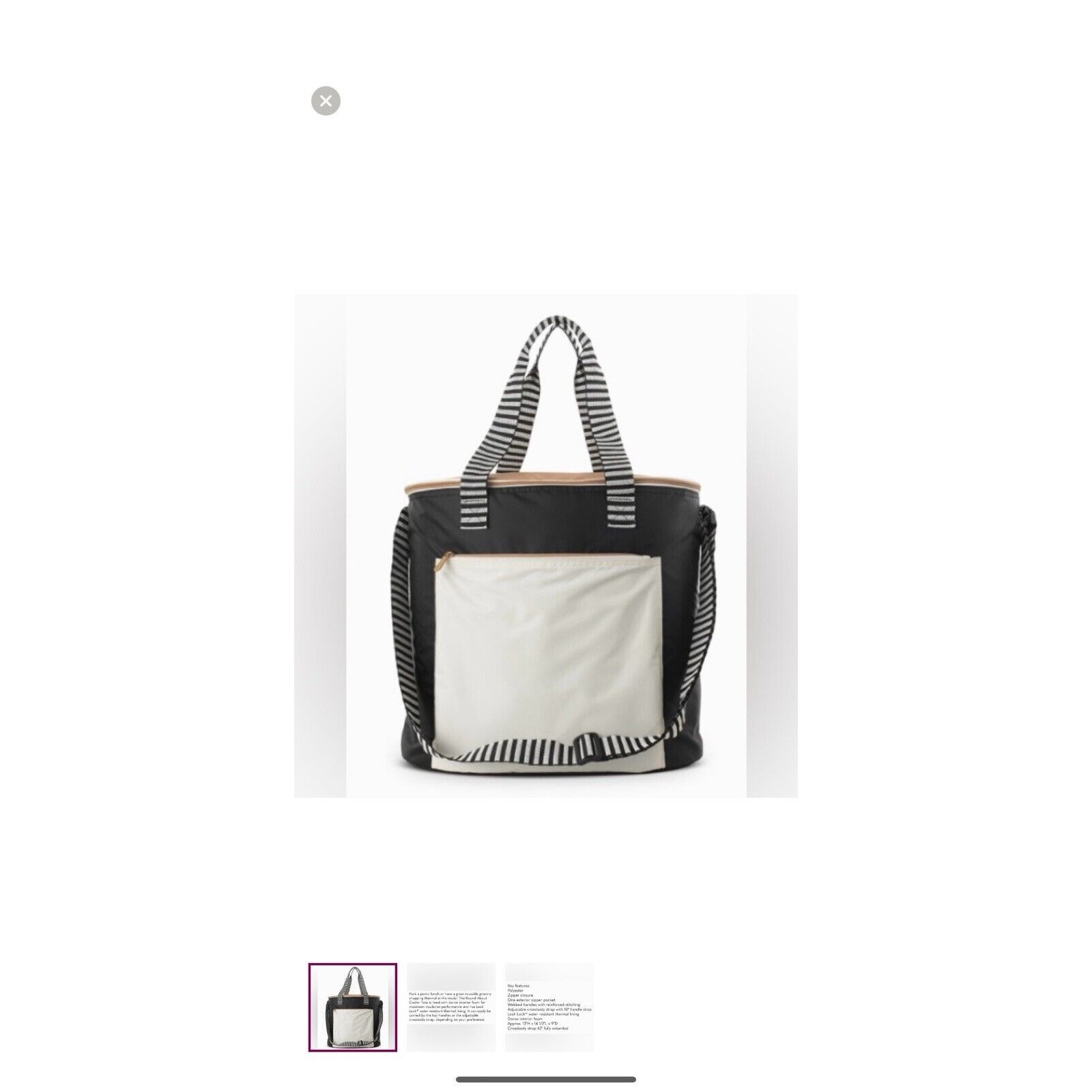Thirty-One Gifts 31 Thirtyone Round about Cooler Tote NEW BOLD COLORBLOCK