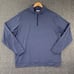 Peter Millar Perth Men 2XL Blue Pullover Golf Performance Sweater 1/4 Zip