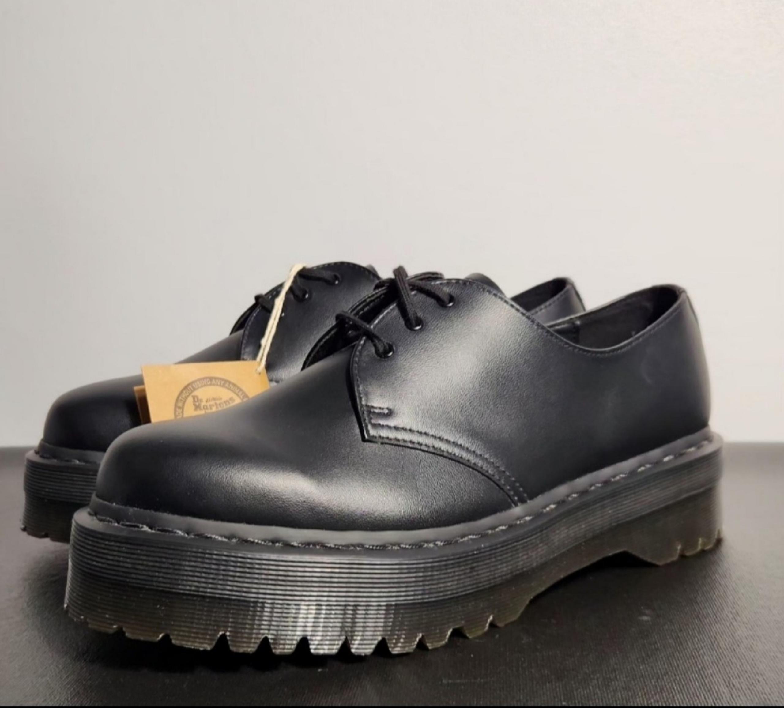 Dr Martens 1/9 Vegan Leather 1461 Mono Felix Platform  Women Size 11