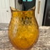 Vintage Owl Vase Amber Owl Vase
