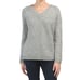 NWT Theory Gray Slouchy V Neck Textured Sweater, Size M