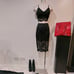 HOT ITEM Black Lace Crochet Pencil Skirt