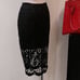 HOT ITEM Black Lace Crochet Pencil Skirt