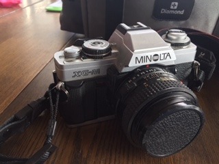 Minolta XG-M SLR Camera w/flash