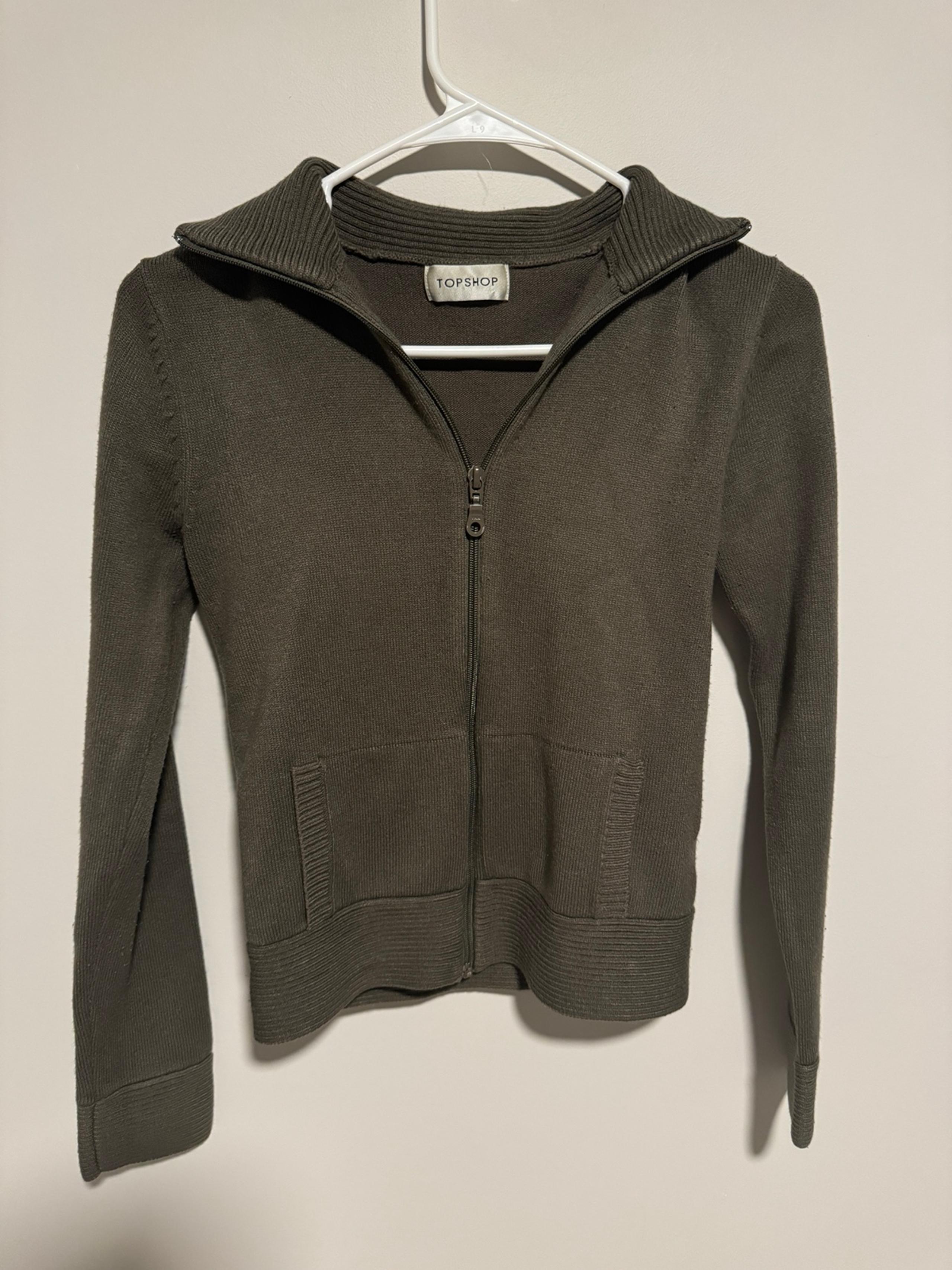 Topshop zip up top