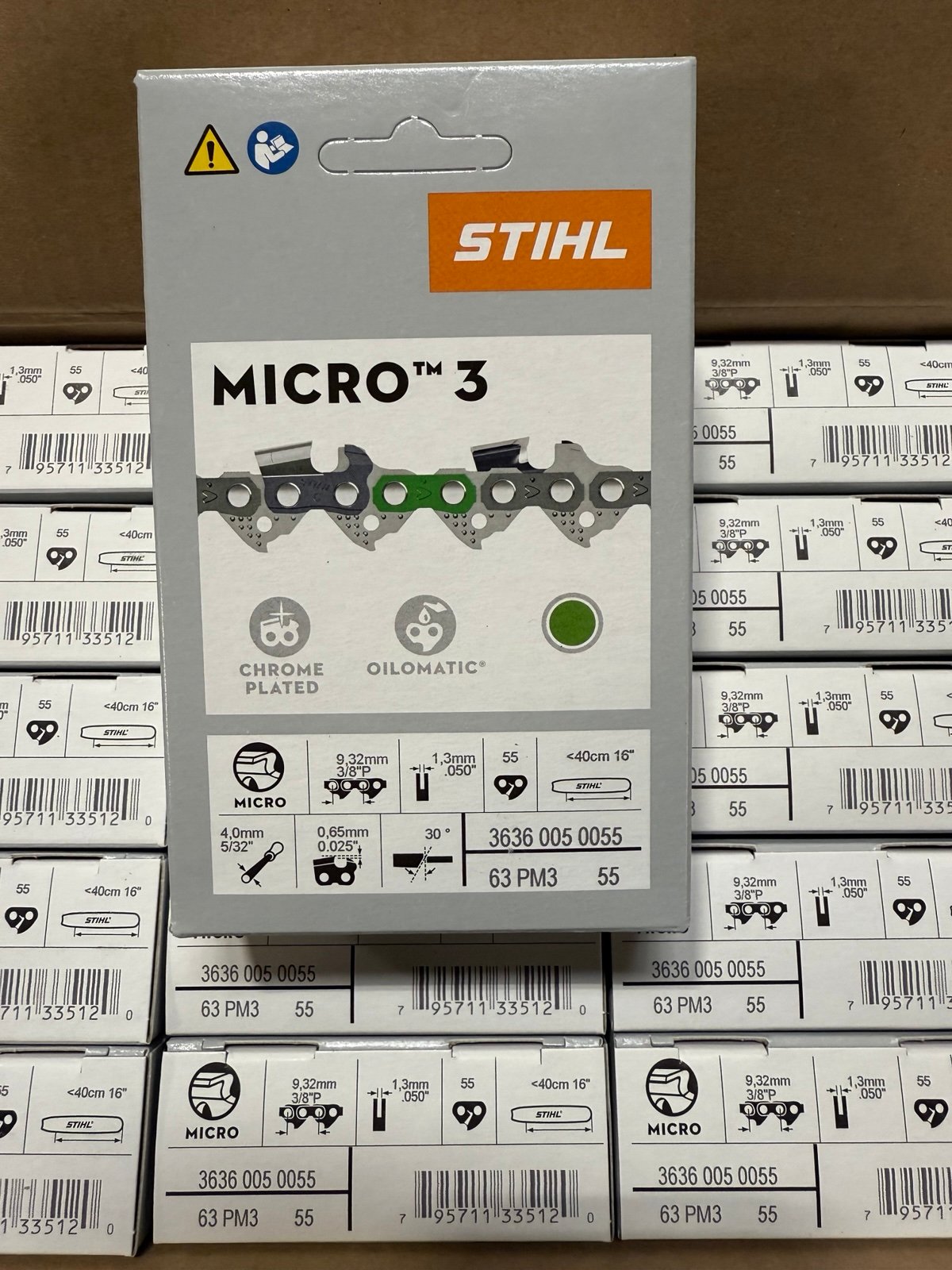 20-pack Stihl 16in Oilomatic Picco Micro 3 63PM3 55E Saw Chain