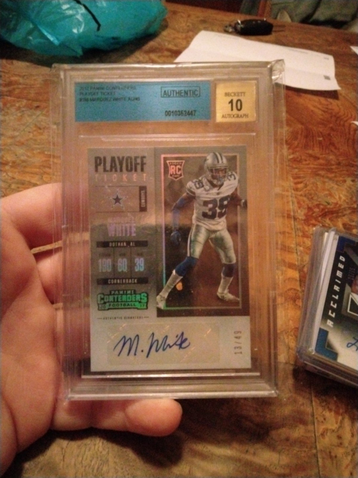 2017 Contenders Marquez white Auto /49