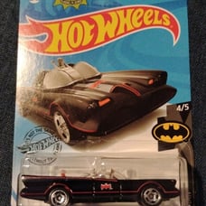 HOT WHEELS LOT OF 3- TV SERIES BATMOBILE, BATCOPTER PURPLE, BATCOPTER BLUE