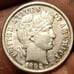 LOT OF 4 DIMES, ERRORS,1( 3 CENT) AU,
