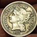 LOT OF 4 DIMES, ERRORS,1( 3 CENT) AU,