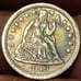 LOT OF 4 DIMES, ERRORS,1( 3 CENT) AU,