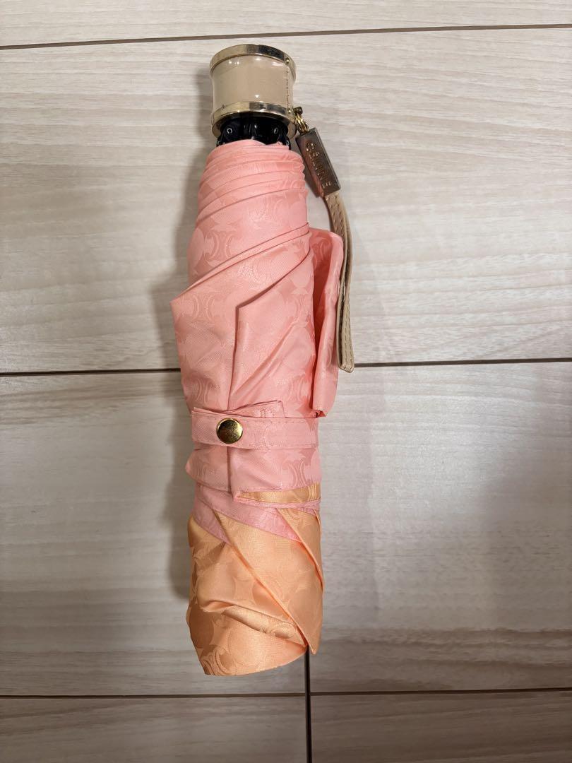 CÉLINE Folding Umbrella Pink Orange