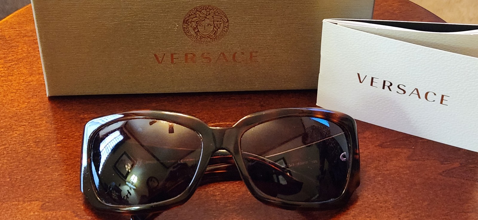 Versace tortoise lenses