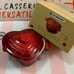 Le Creuset Cerise Red D'Amour Petite Casserole Mini Cocotte Handle Heart Ramekin