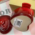 Le Creuset Cerise Red D'Amour Petite Casserole Mini Cocotte Handle Heart Ramekin
