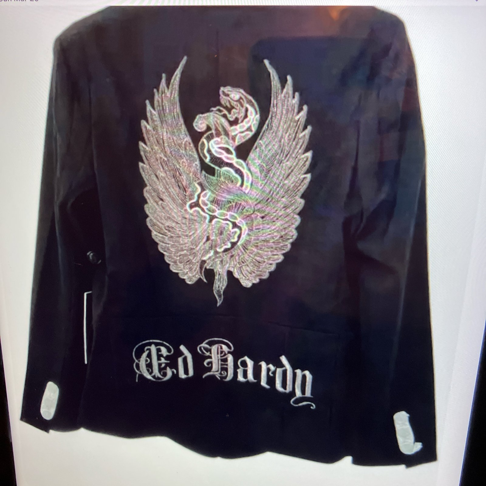 ED HARDY embroidered jacket NWT