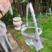 Thick Bell Jar Glass Candle Holder Includes Wrought Iron Hardware