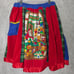 Handmade Christmas Santa Skirt Plus Size Women's patchwork flannel corduroy