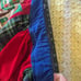 Handmade Christmas Santa Skirt Plus Size Women's patchwork flannel corduroy