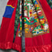 Handmade Christmas Santa Skirt Plus Size Women's patchwork flannel corduroy