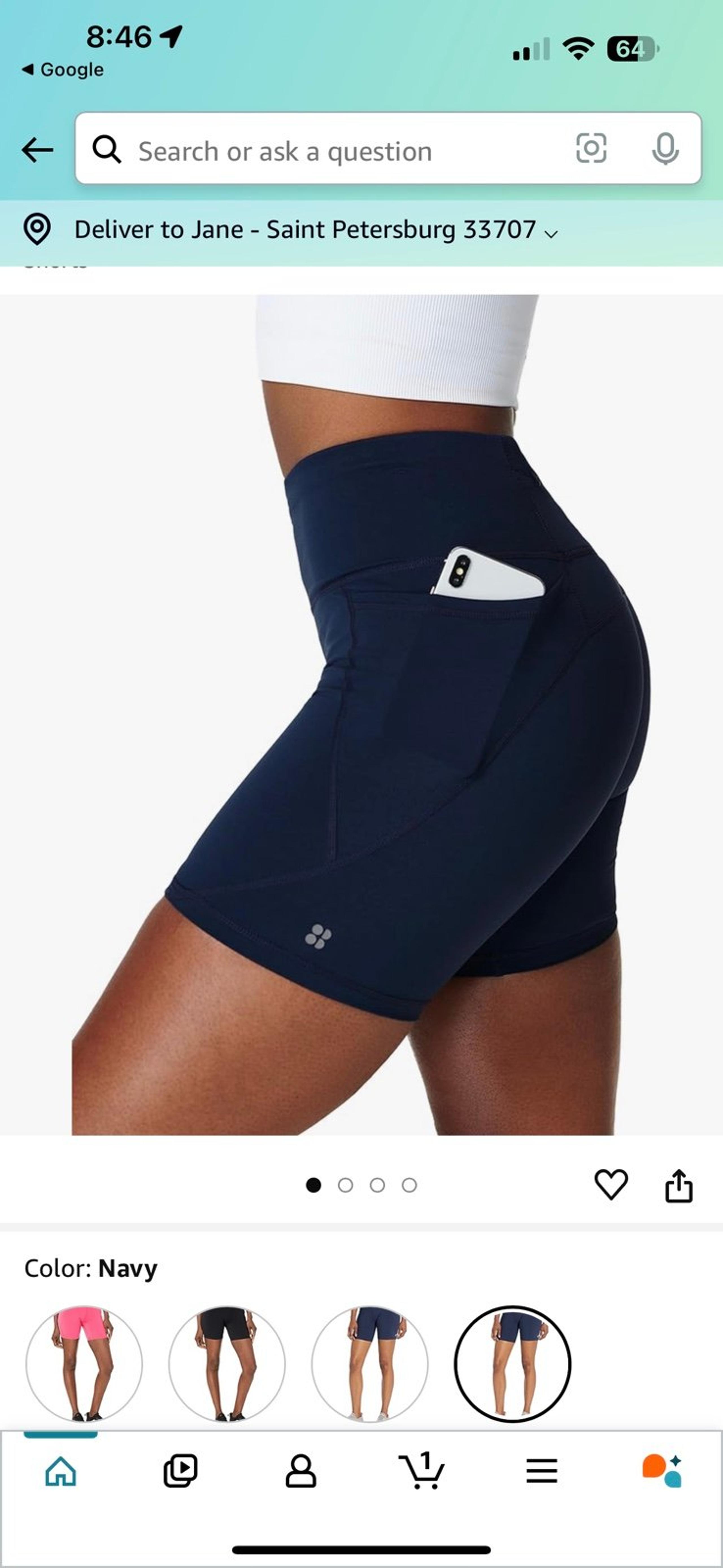 Sweaty Betty Women's Power 6" Sweat Wicking Workout Biker Shorts XS