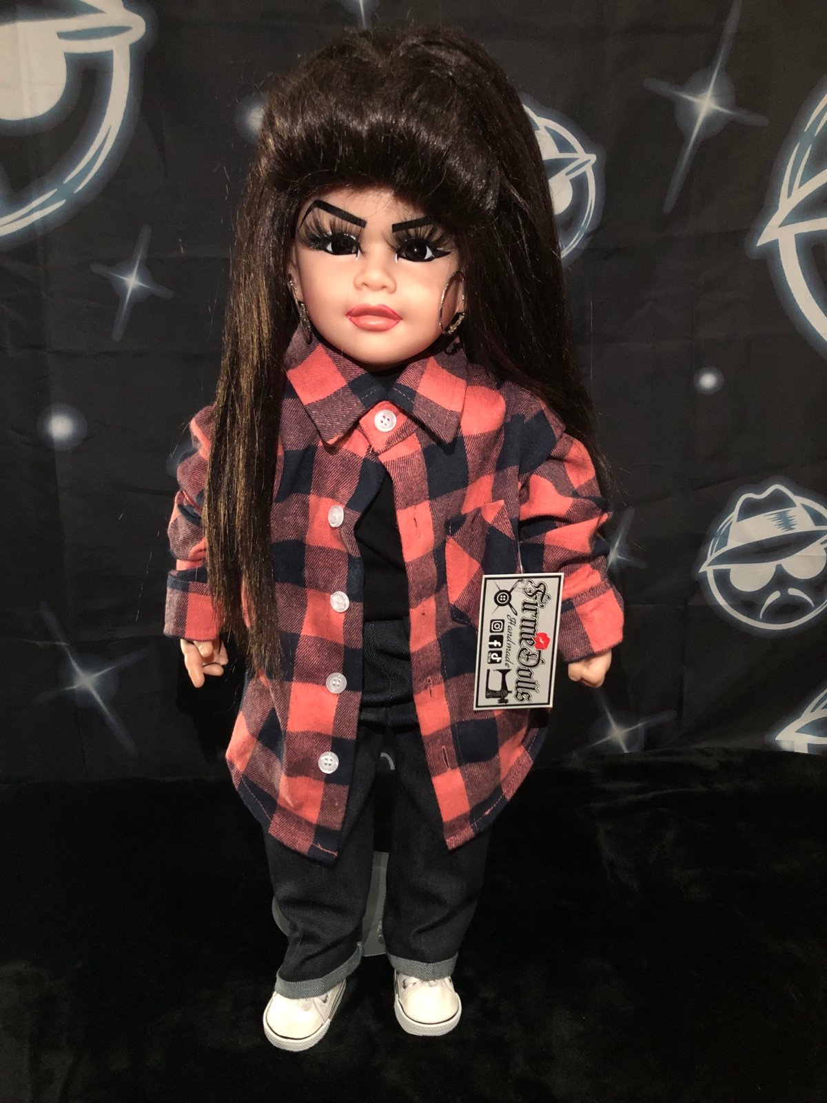 Firme Dolls Lowrider Display Handmade Gangster Homies Chola Cholo Doll