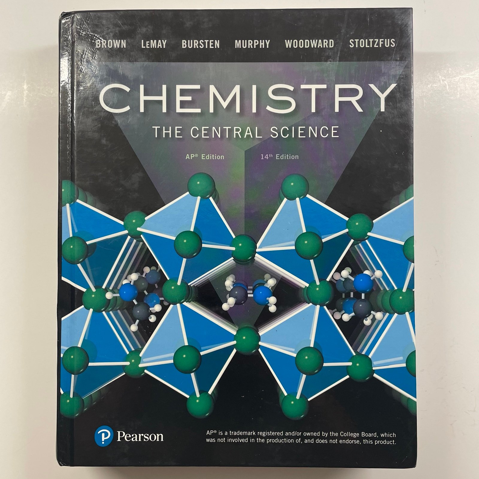 Chemistry: The Central Science - AP 14th Edition Hardcover Pearson 2018