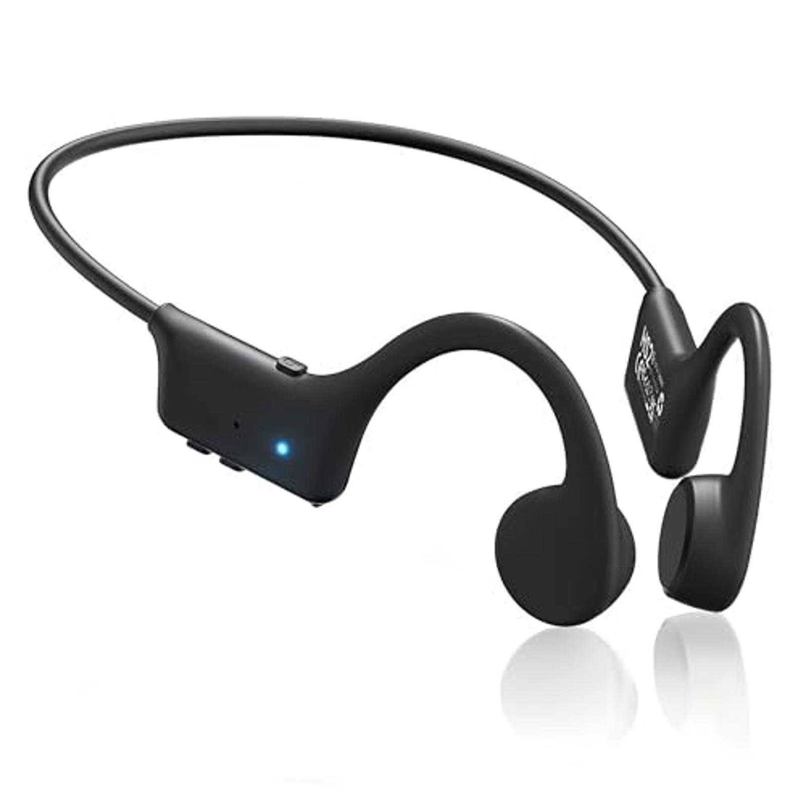 (MSRP $33) CMEOOE Bone Conduction Headphones, Open-Ear Bluetooth with Mic
