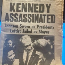 JFK Assassination Newspaper