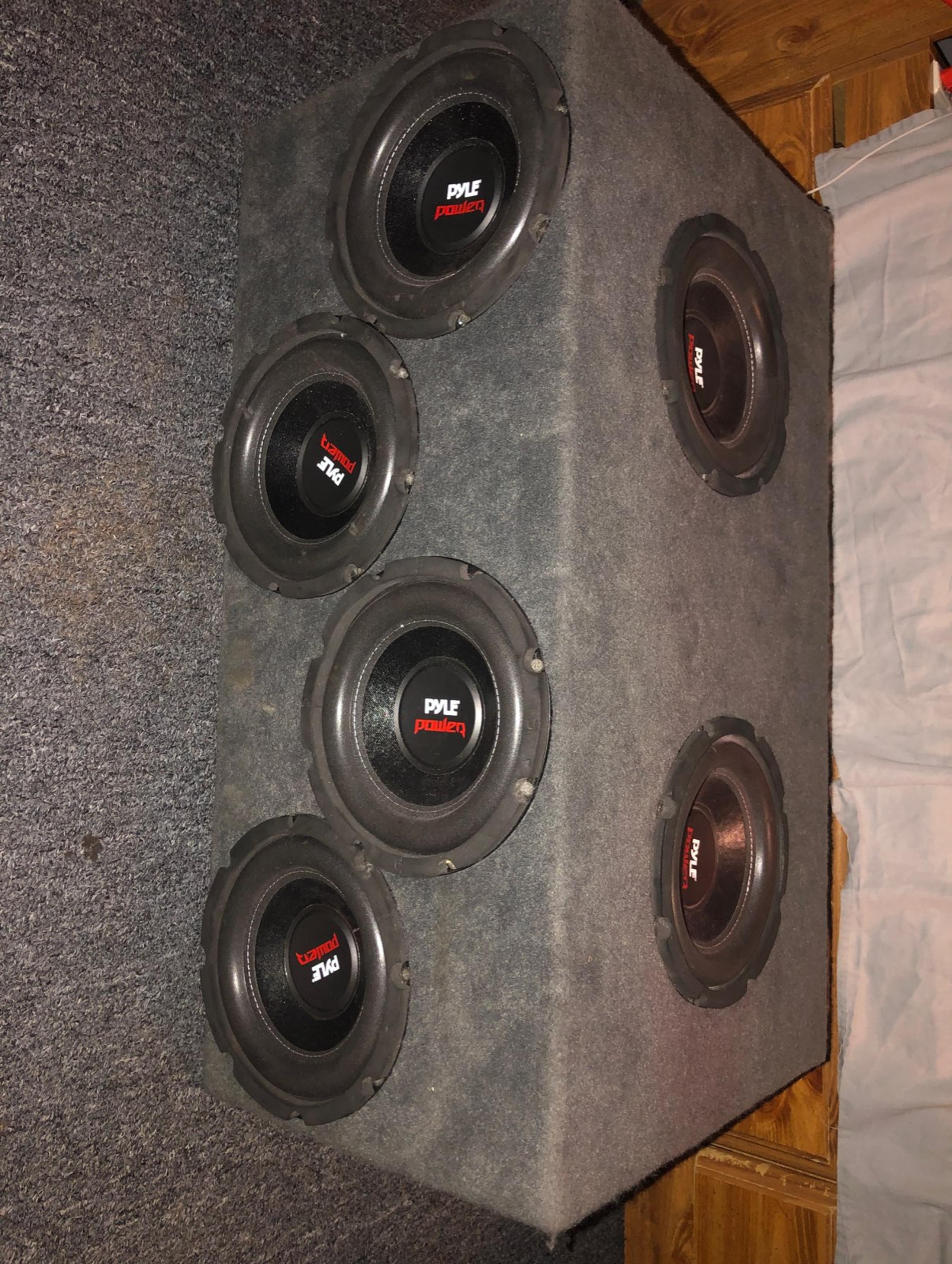 6 10' pyle power subwoofers