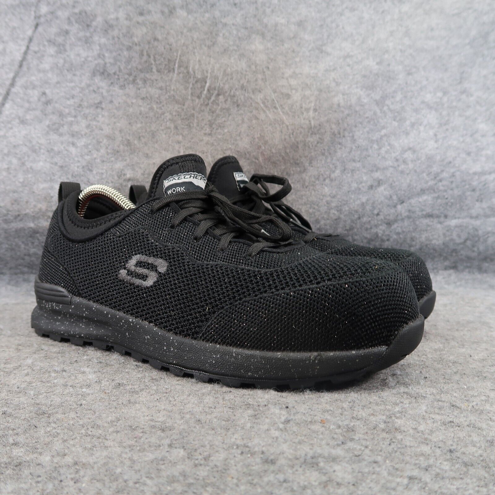Skechers Shoes Womens 8 Work Comp Toe Comfort Active Safety Black Bulkin Balran
