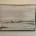 Hand Embellished Canvas Artwork Serene Landscape Champagne Wood Frame 350.00