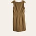 Tory Burch Azalea Camel Tan Wool Sleeveless Sheath Dress Size 4