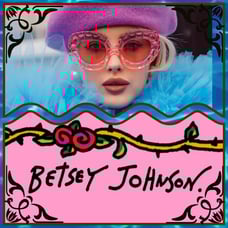 BETSEY JOHNSON LIMITED EDITION ARTSY PINK ACRYLIC EXAGGERATED SUNGLASSES NWOT