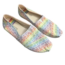 TOMS Alpargata Love Is Love Loafers Size 9.5