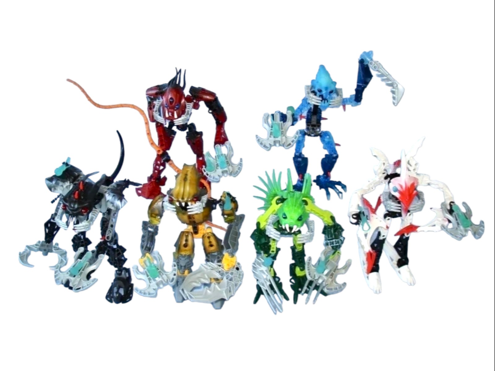 2007 Lego Bionicle Barraki Complete Set Of 6 With All Ammo Squids